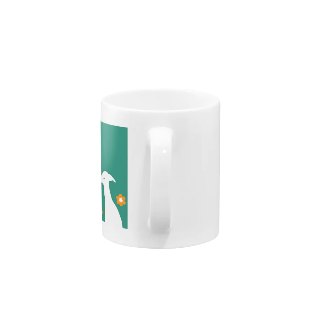 はさみやのイタグレトロ（緑） Mug :handle