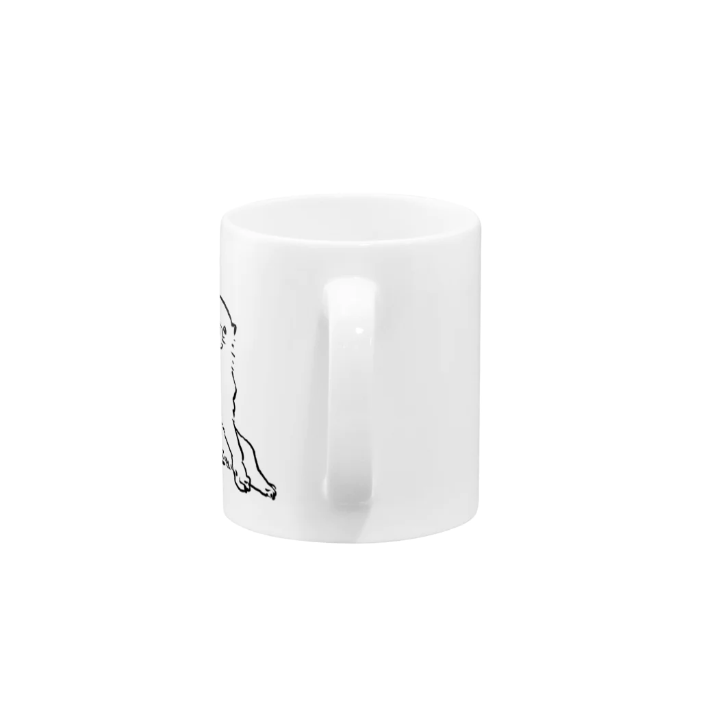 ふくふく商店の長沢芦雪の「あの犬」 Mug :handle