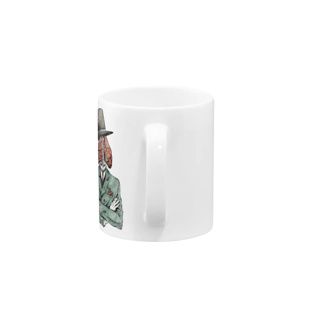 DXMOUVE(ドゥモーヴェ)の肺伯爵 Mug :handle