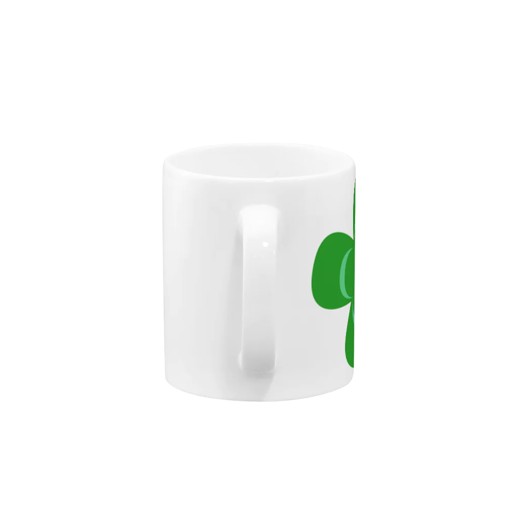 犬田猫三郎の四つ葉のクローバー Mug :handle
