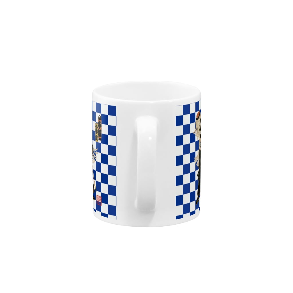 Rigelの江戸の花子供遊び 二番組千組 Mug :handle