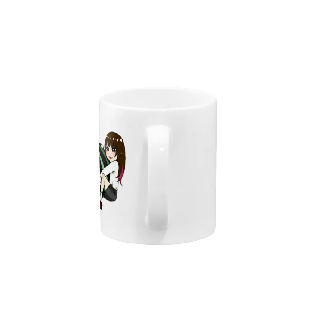 suikachannelのすいかちゃんグッズ Mug :handle