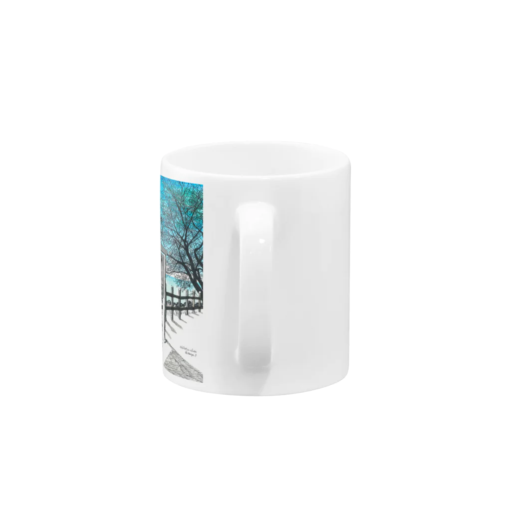 始発ちゃんの駅から見えた海 Mug :handle