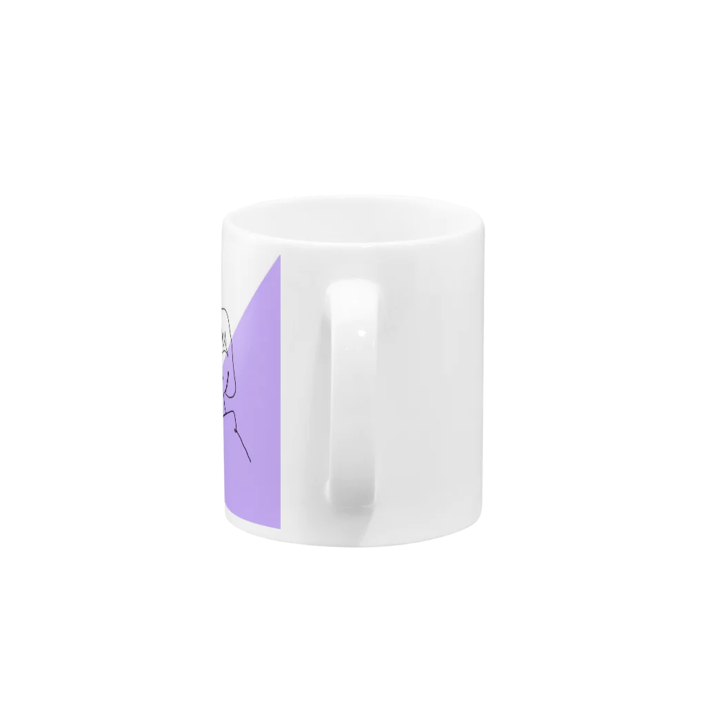 K_no_rakugakiのgirl_purple Mug :handle