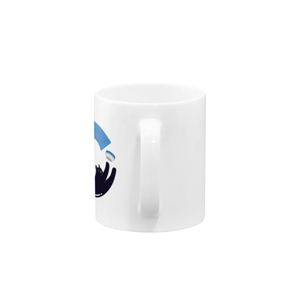 NOBODY754のCat from tube Mug :handle