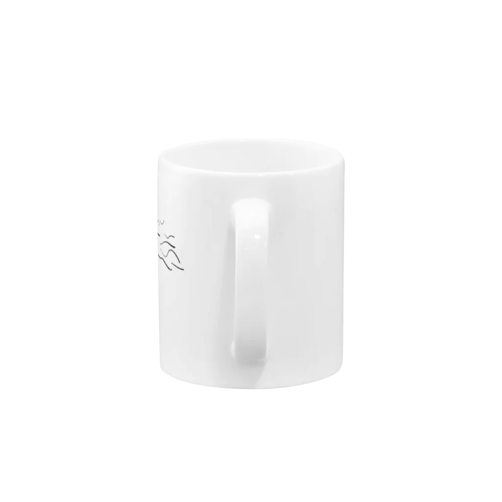 risa01234の味のあるきょうりゅうくん Mug :handle