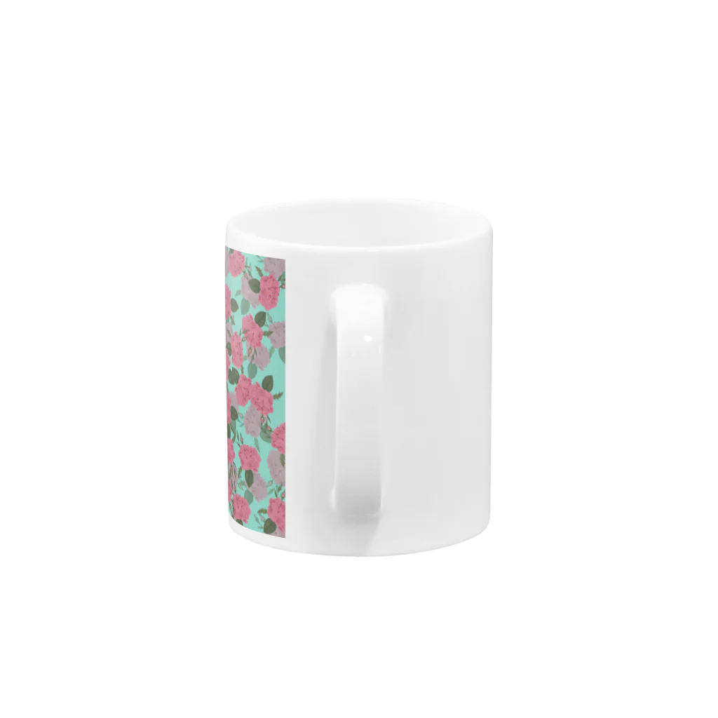 momoseの薔薇青磁 Mug :handle