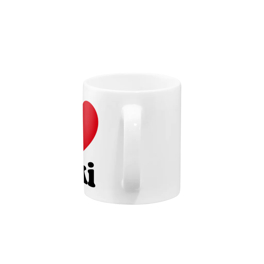 waveflowerのI Love みぃにゃん Mug :handle