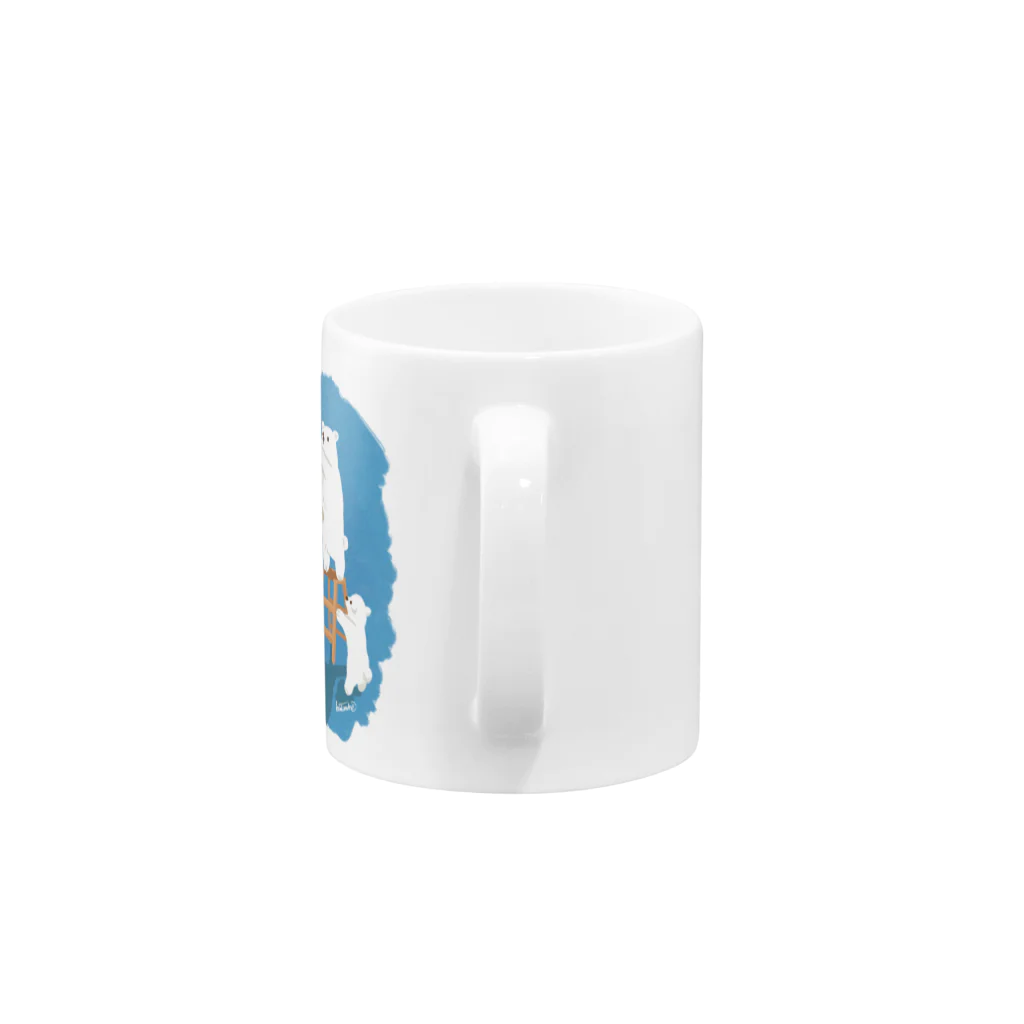 KITSUMINEのしろくまのホワイトシチュー Mug :handle