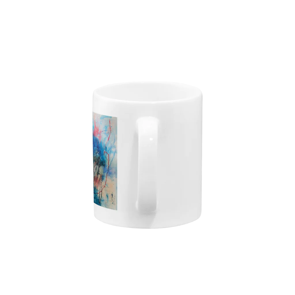 抽象画家ShizukiKagawaのそよかぜといろ Mug :handle