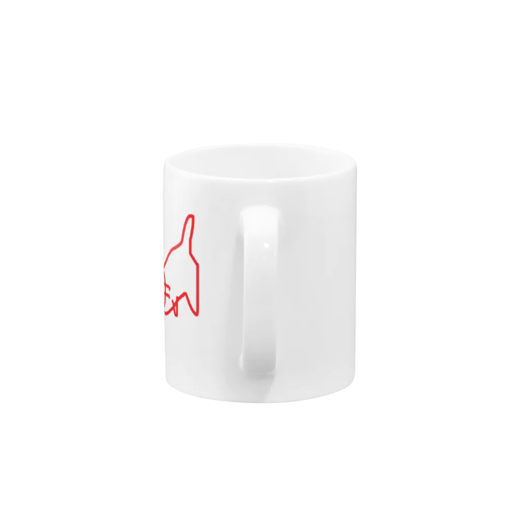 縁側のネコ Mug :handle