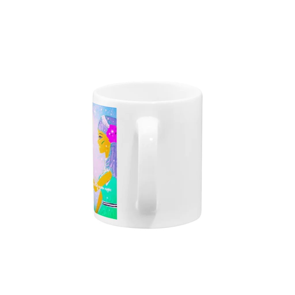 acochanの月夜の妖精 Mug :handle