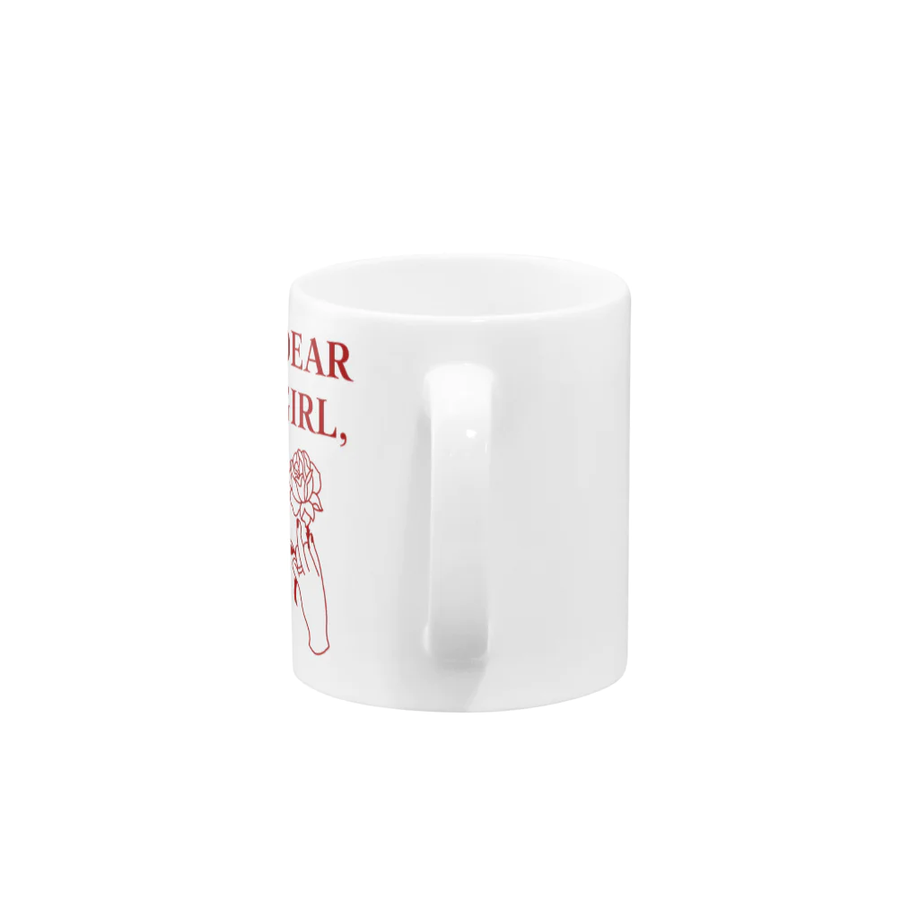 ITSUMItalkstoreのdear girl, red logo Mug :handle