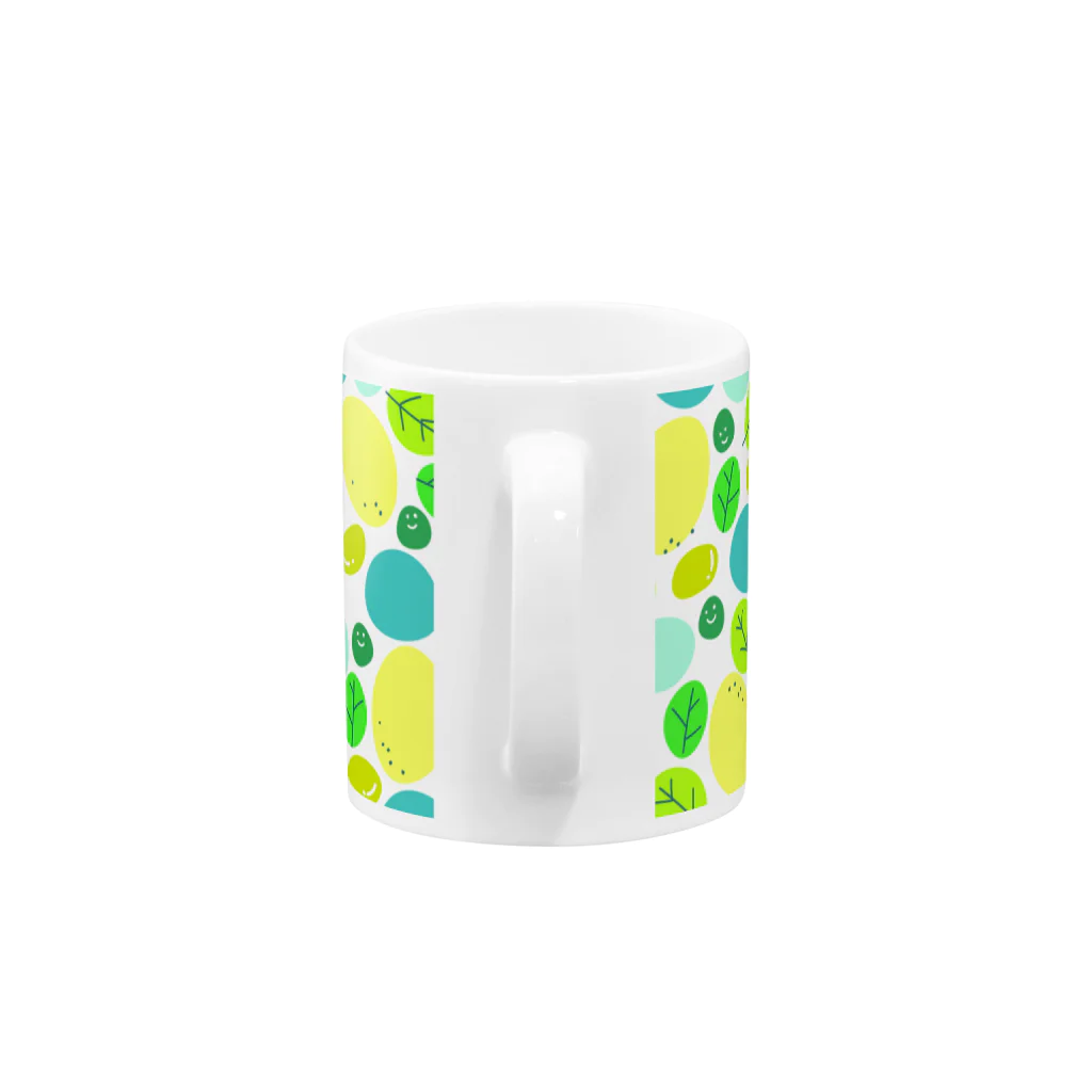 Atelier Poisson on SUZURIのマルマル（レモンミントC） Mug :handle