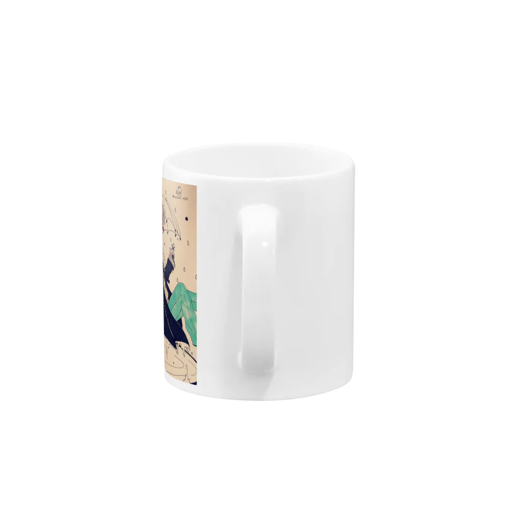 毒蟲 。🦋👁の毒蟲。雨降りマグカップ Mug :handle