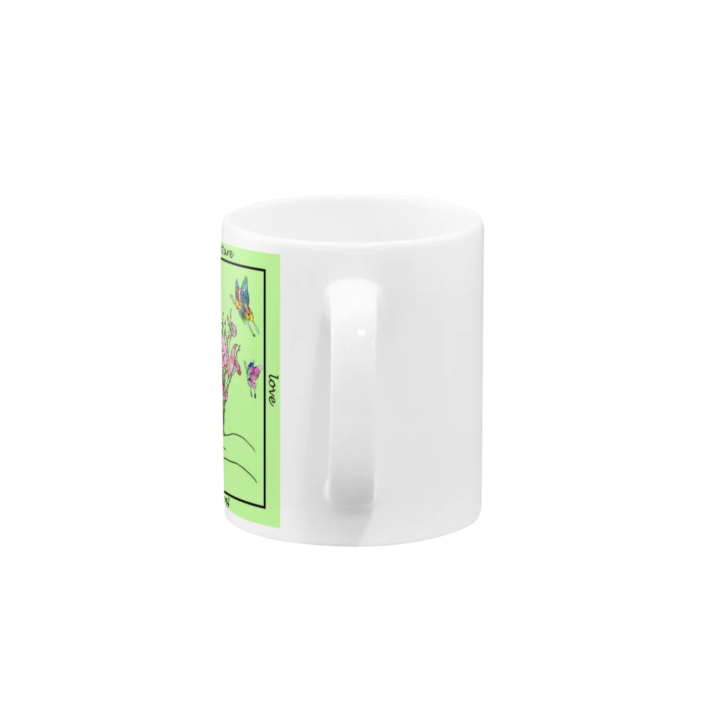 nowのnurture love Mug :handle