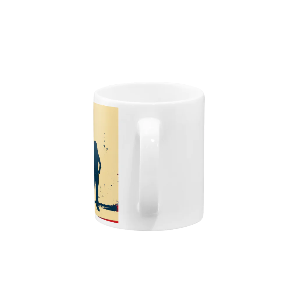 American Long Hairのアメロンメンバーマグカップ Mug :handle