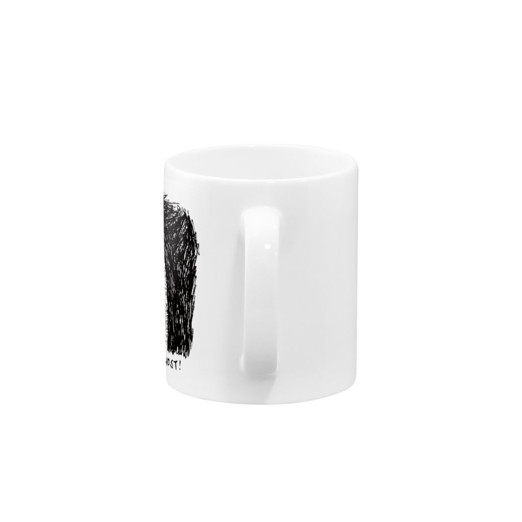 Merry Christmas ShopのSuper Ghost Mug :handle