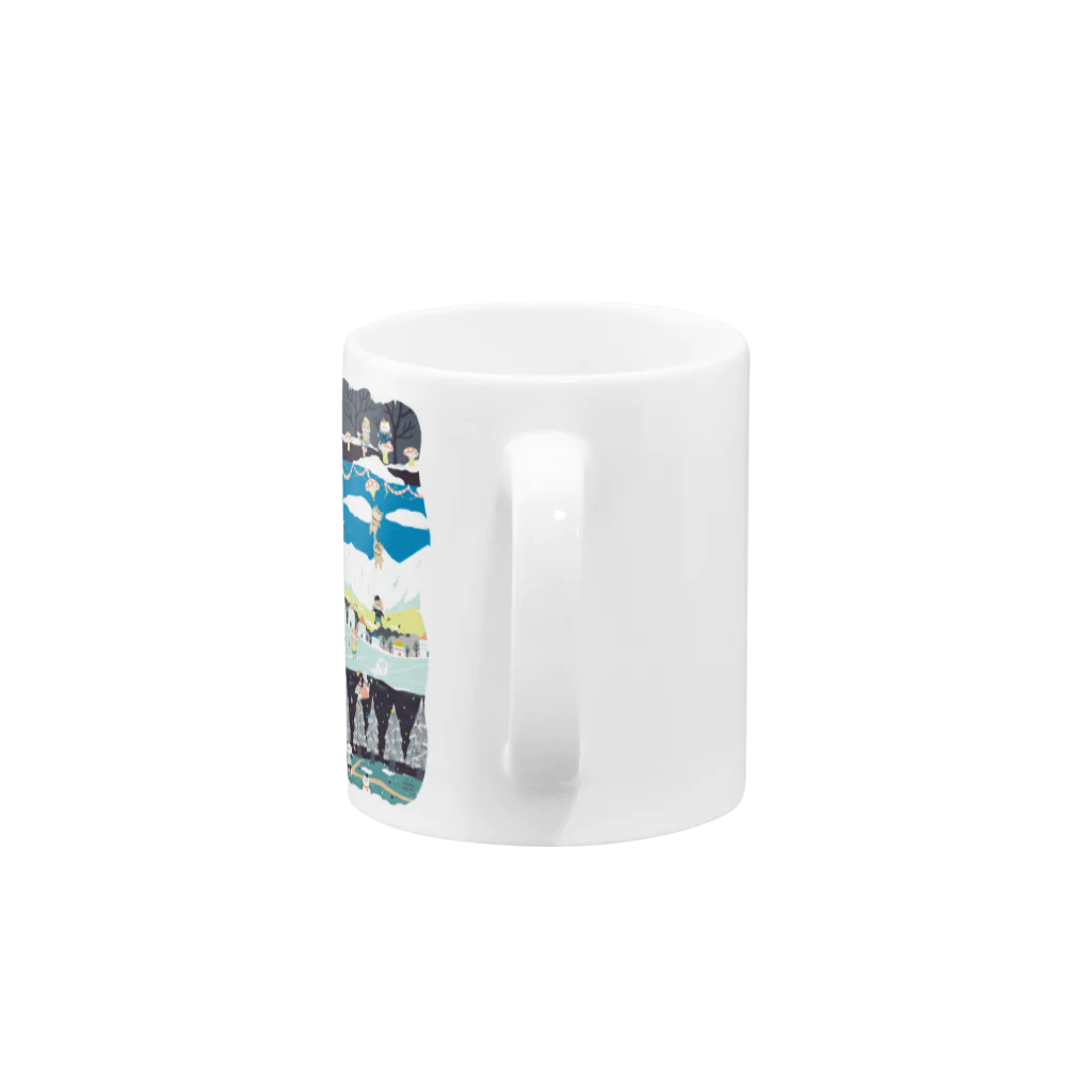 wokasinaiwoのスコホ雪山 Mug :handle