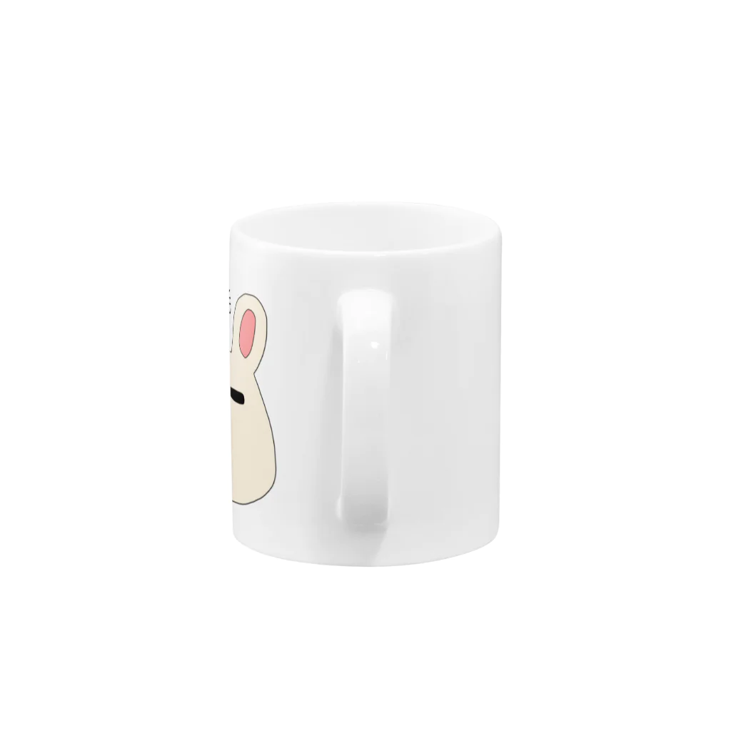 めんたいこちゃんの眉毛うさぎーる Mug :handle