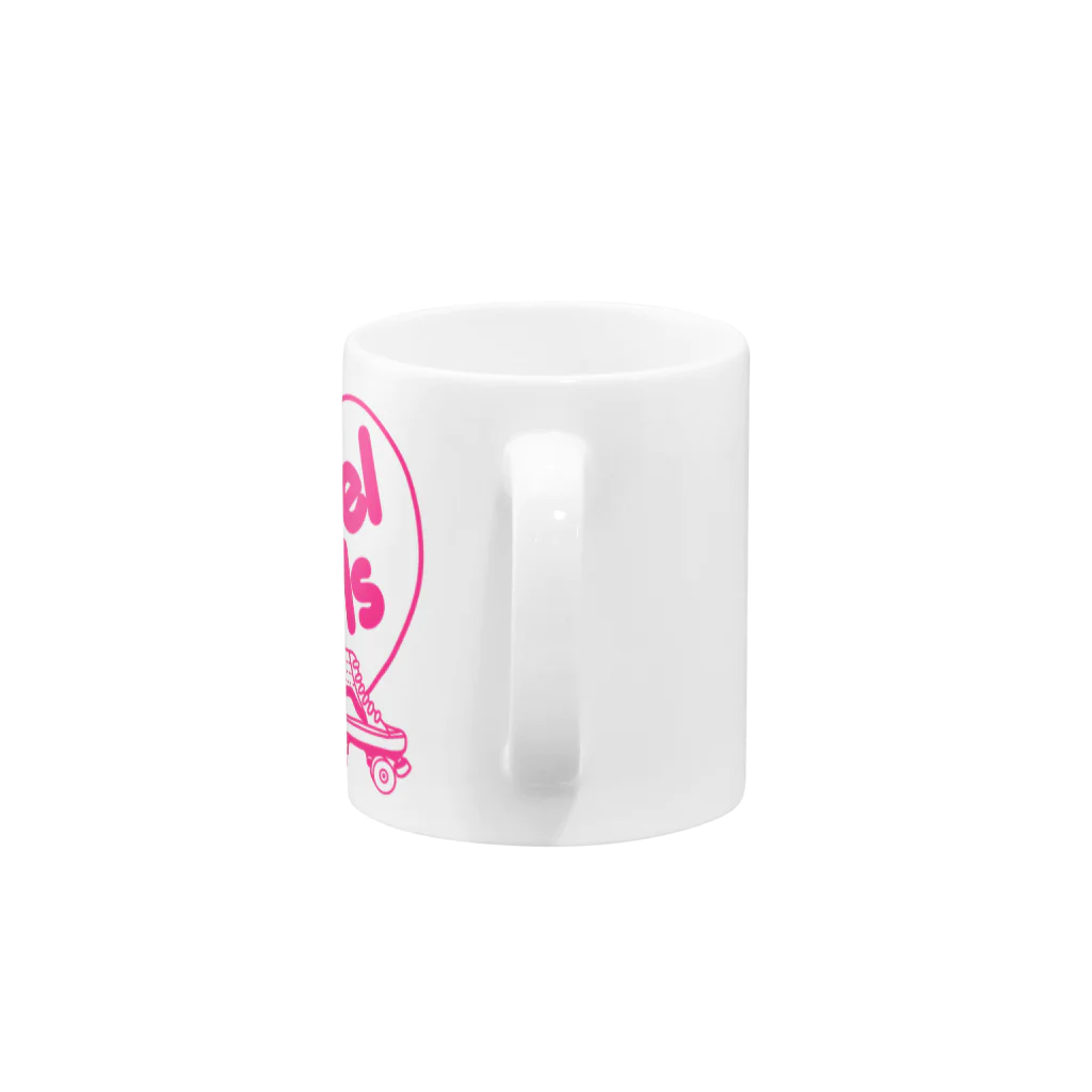 ITSUMItalkstoreのREBEL ROLLER GIRLSピンク Mug :handle