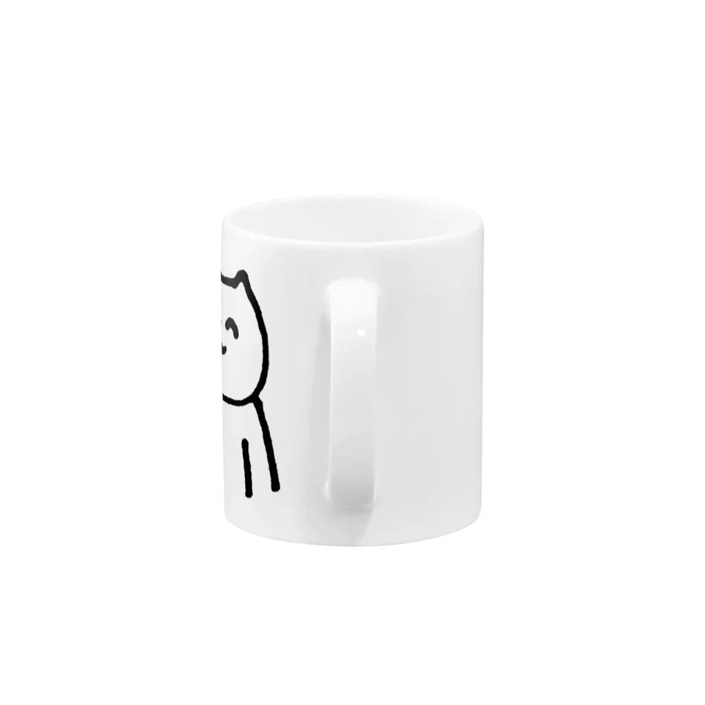 めいのにこにことした猫　白米 Mug :handle