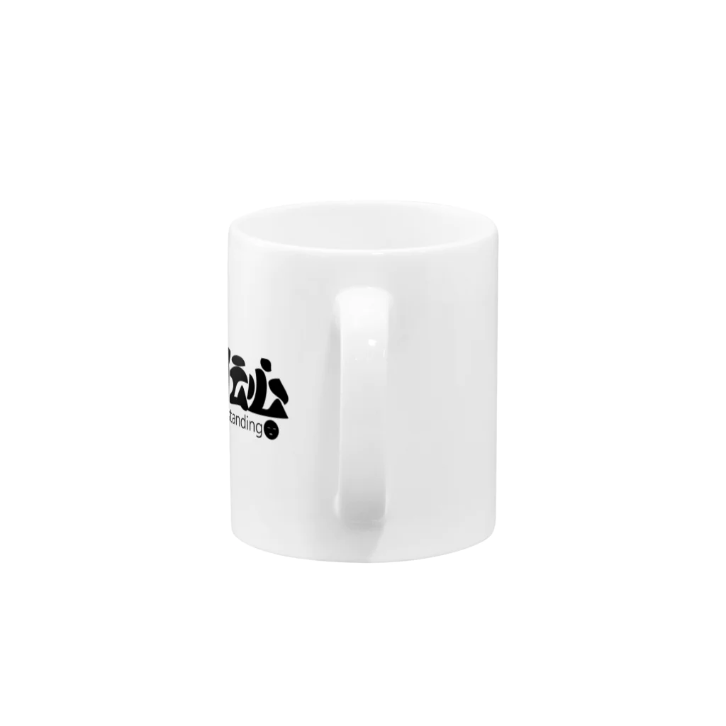 『NG （Niche・Gate）』ニッチゲート-- IN SUZURIの以心伝心H.T. Mug :handle