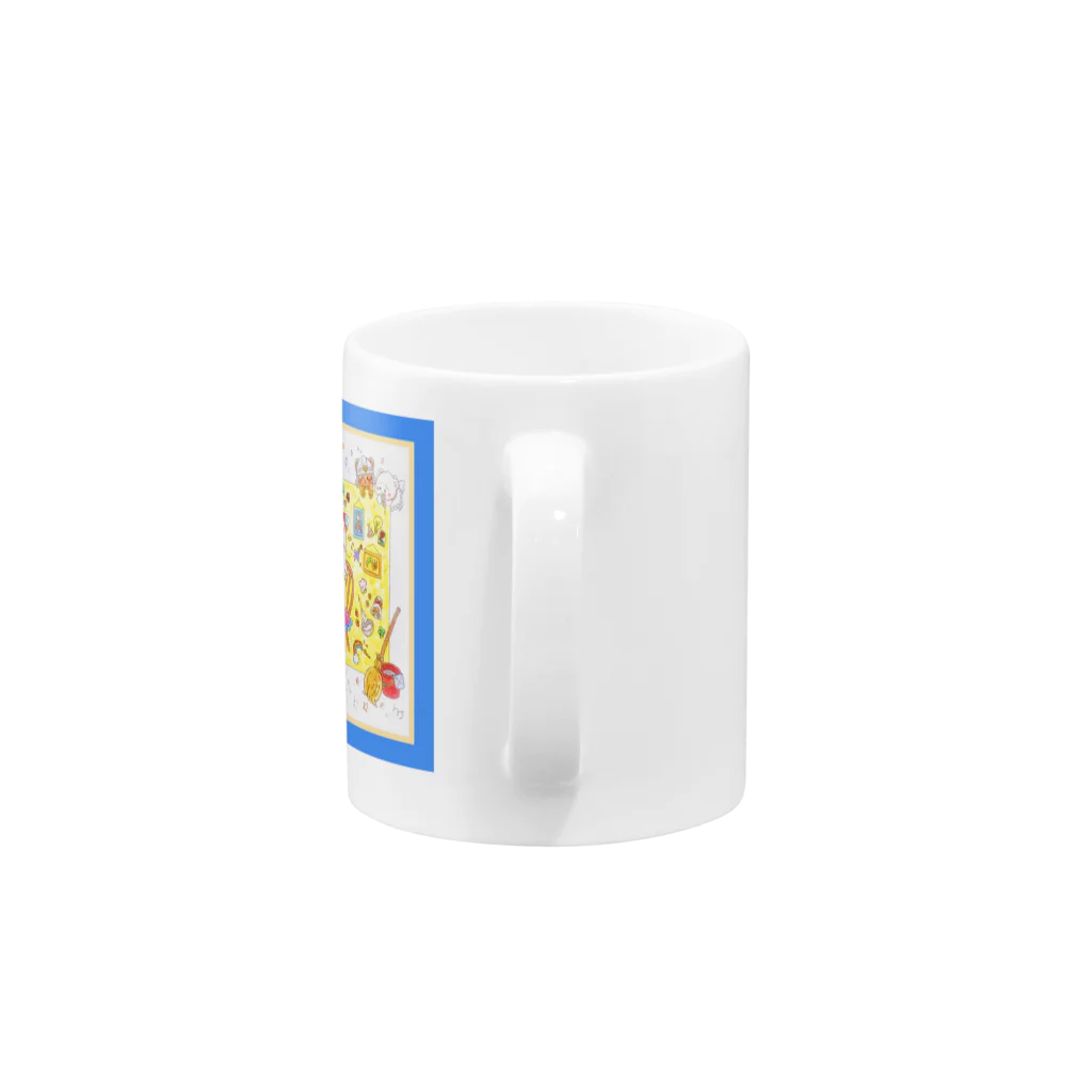 ❁⃘*:･ﾟ✧となりのきいろﾟ･*:.｡❁のきらめきいろのマグカップB Mug :handle