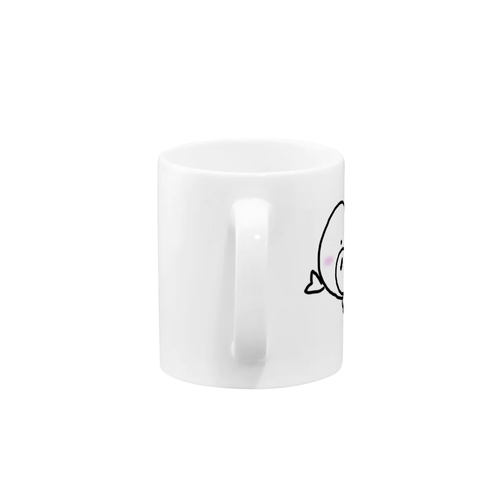 YUKARisの風船はーとん　ピンクのほっぺ Mug :handle