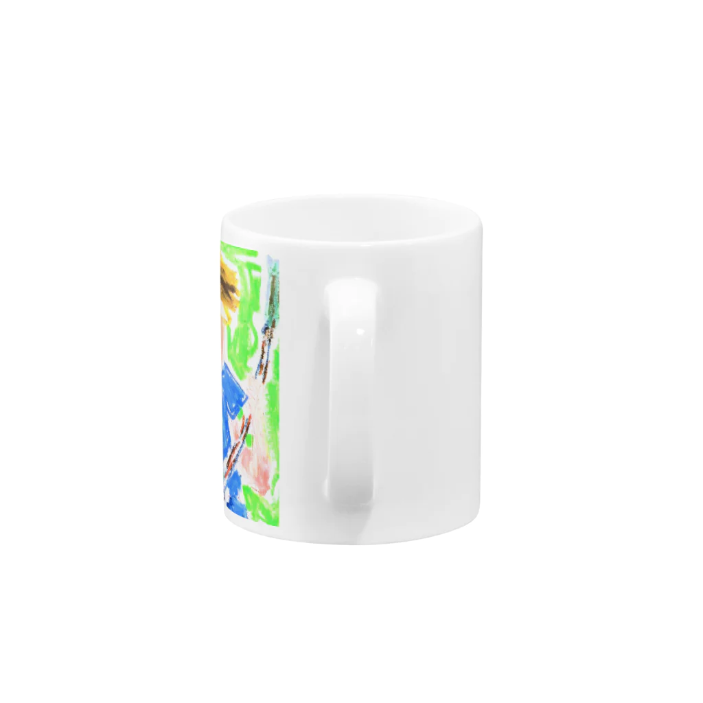 初代しんせいたろう🐷のしんせいたろう Mug :handle