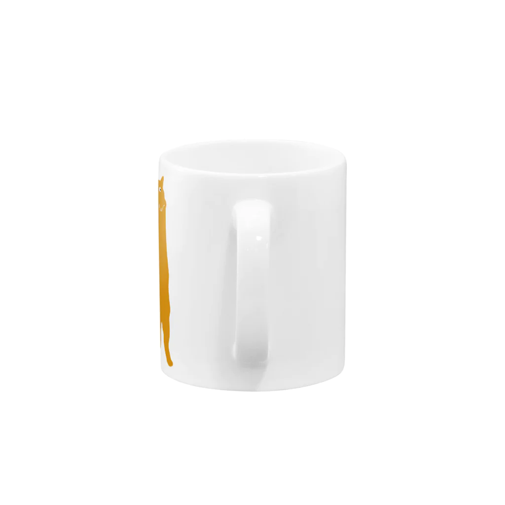 JTadano Collectionのおまわり猫 のび〜るパポ君 / PAPO Mug :handle