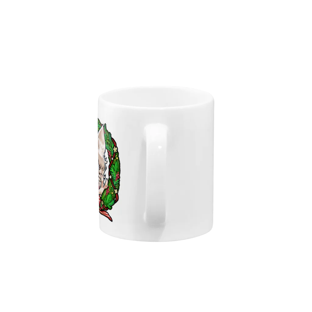 タヘちゃん屋のXmasネコチャン Mug :handle