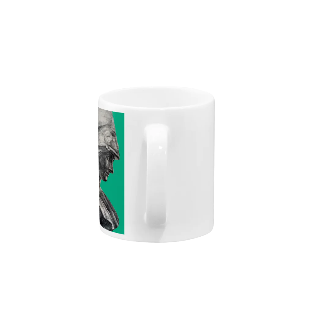 keikororinのplaster figure Mug :handle