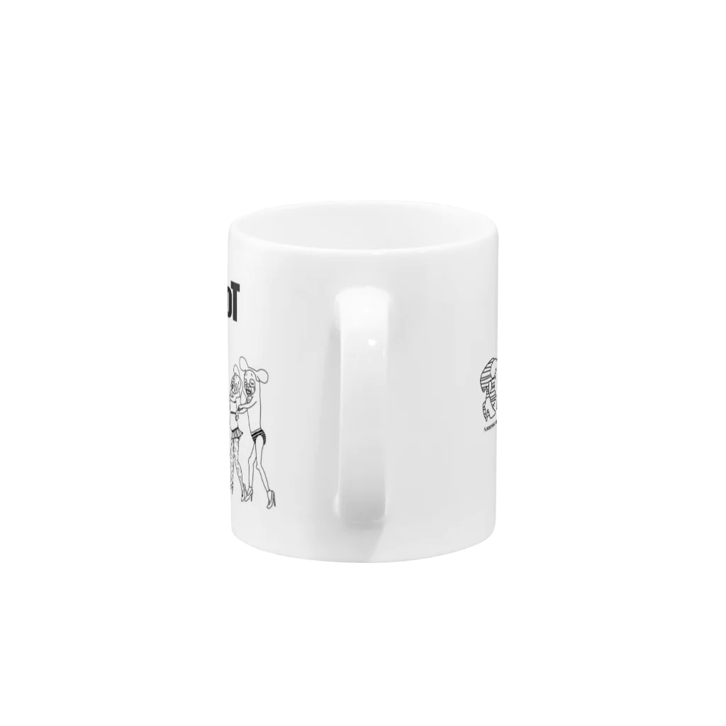 DoT529 ✴︎ドッティーゴーニーキューのJUST WALKING DOT Mug :handle