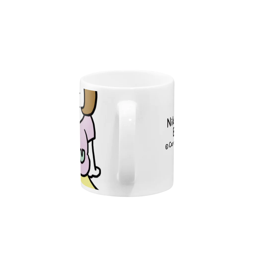 キャロライン企画の憎めないブス顔マグ Mug :handle