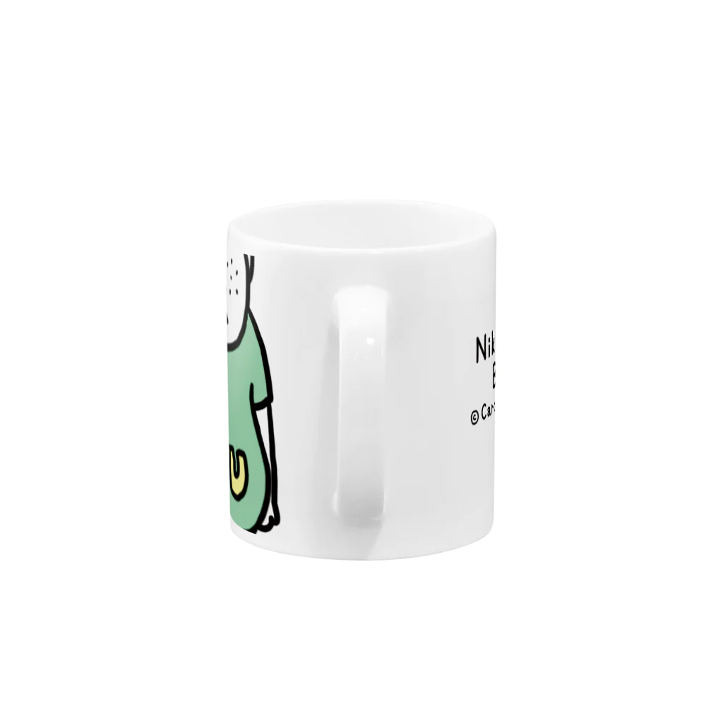 キャロライン企画の憎めないブス顔マグ男 Mug :handle