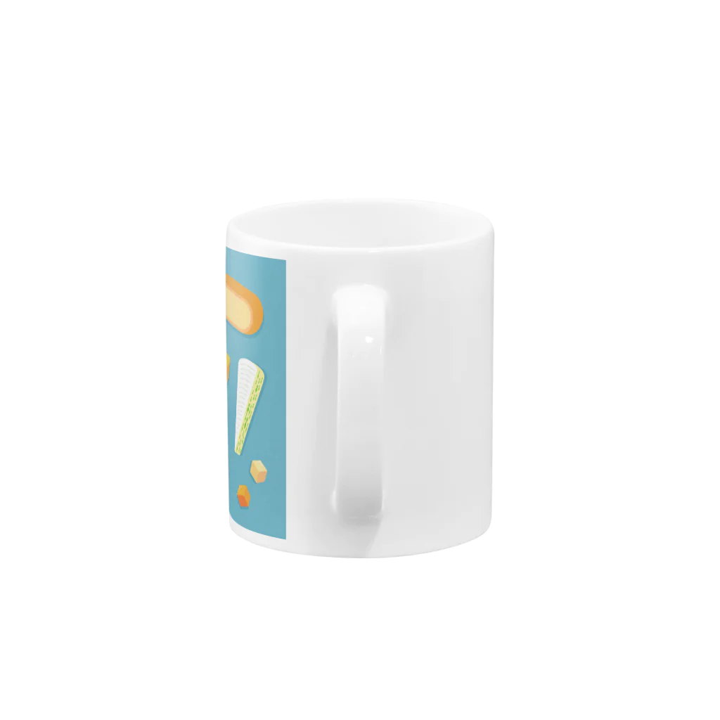 ヤモリのチーズ Mug :handle