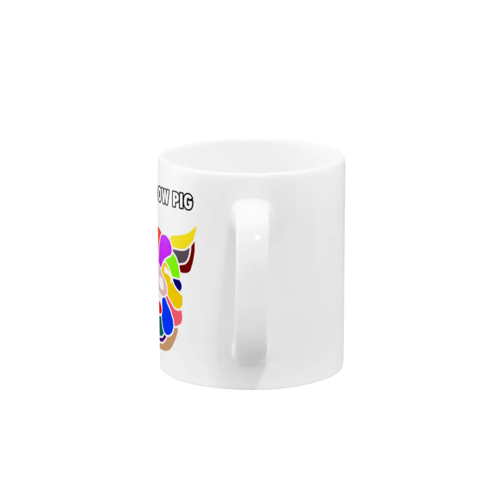 ばらっくんのRAINBOW PIG Mug :handle