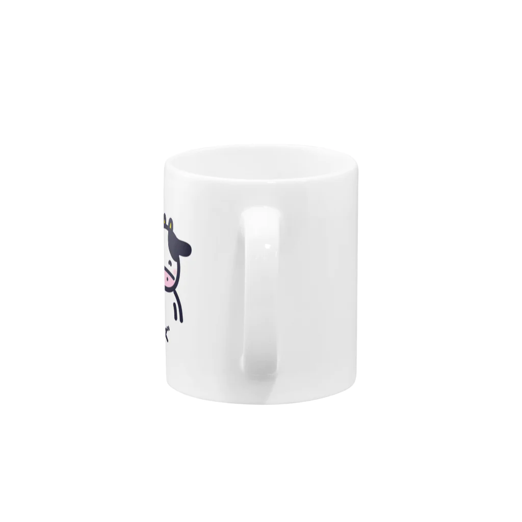 HAPPY MILK MARKETのモーモーフレンズ Mug :handle