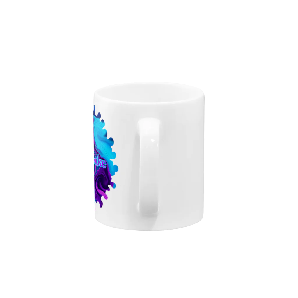 STONED_AGINのUp in Smoke Logo Mug :handle