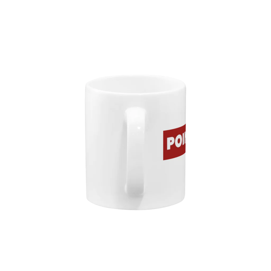 ポイントドッグス@H.PAULのシューティングバーポイントドッグスロゴ Mug :handle