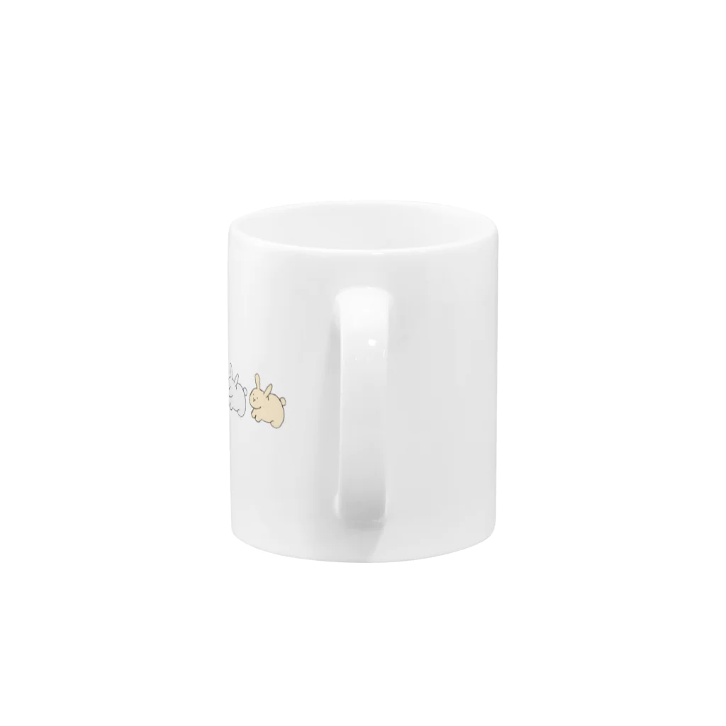 ha_kのうさぎ(3色) Mug :handle