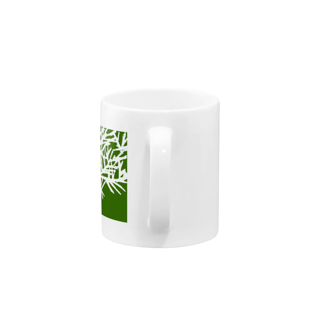 bolesのiced tree Green Mug :handle