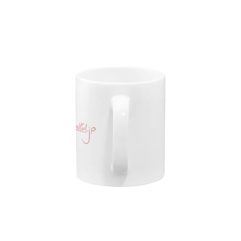 Mindful.jpのM Mindful.jp(P) Mug :handle