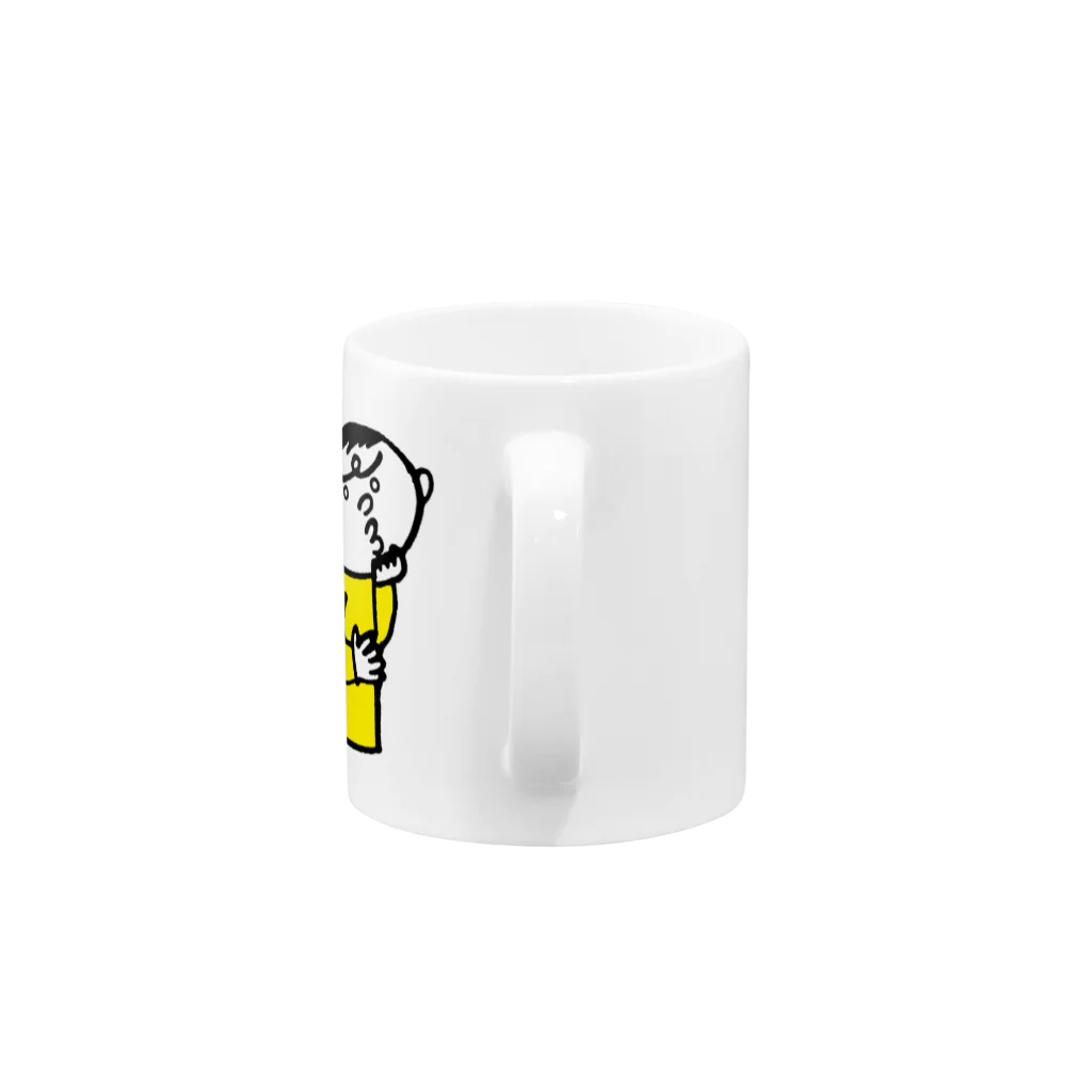 イラスト部の悩む男性 Mug :handle