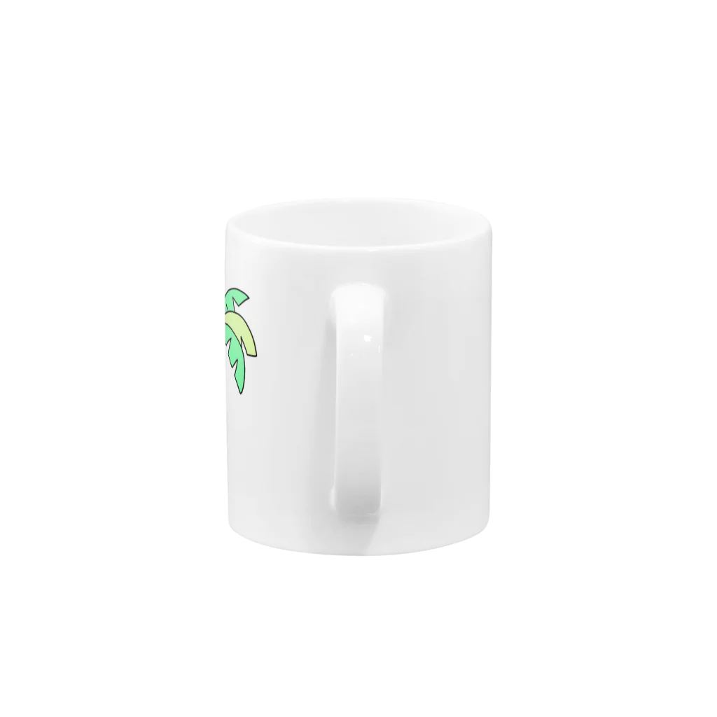 ハッピーのリゾート中のハッピー Mug :handle