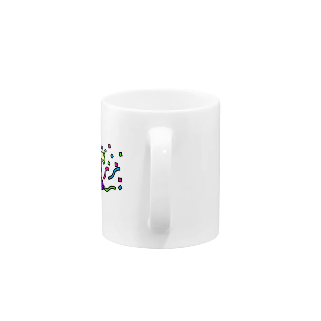 ハッピーのハッピーのお祝い Mug :handle