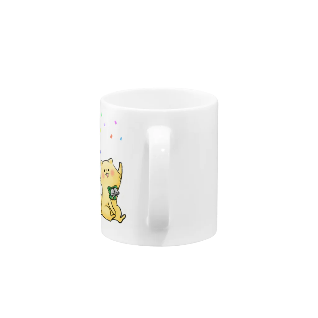 いぬぽめのパーティー Mug :handle