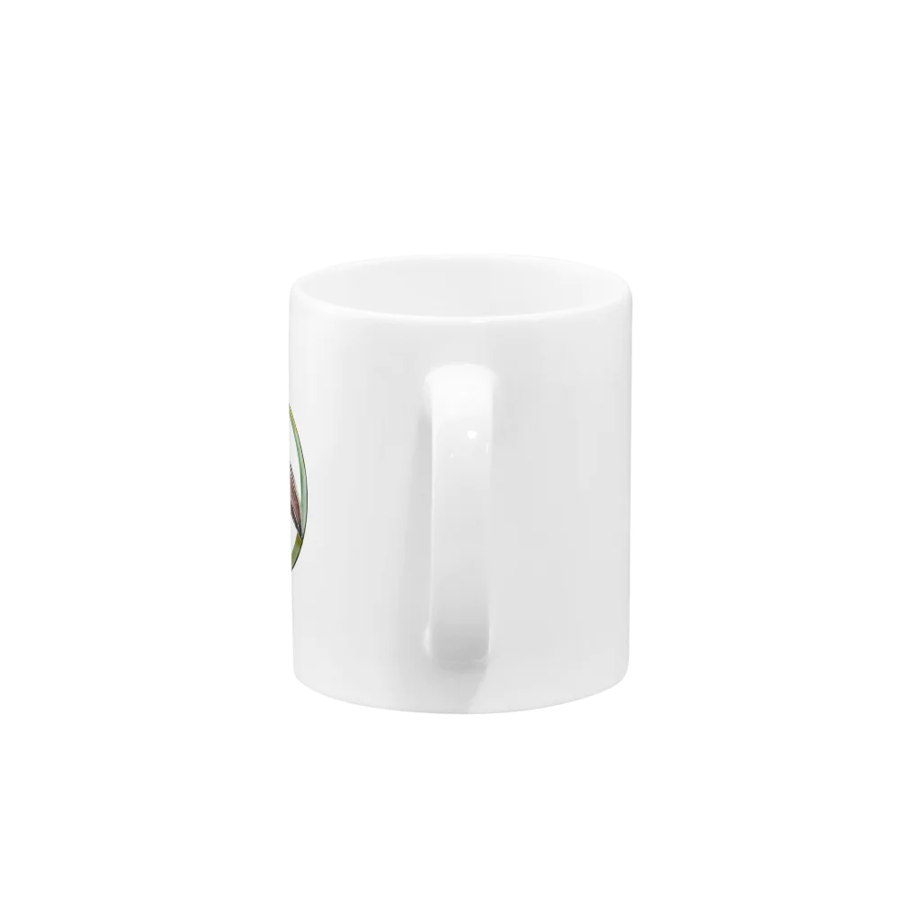 空橋デザインのオオハシ on ムーン Mug :handle