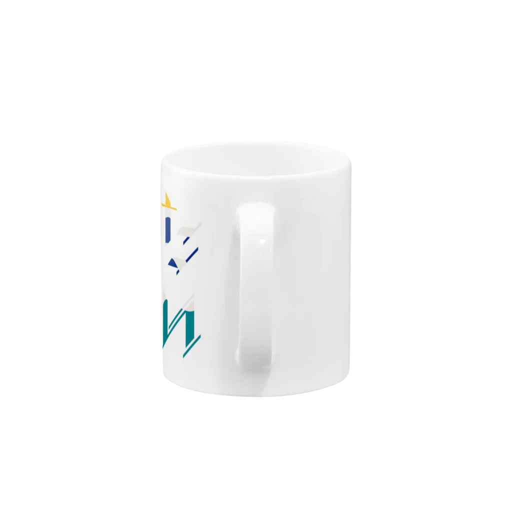 SANKAKU DESIGN STOREのどう足掻いても帰りたい。 モダン Mug :handle